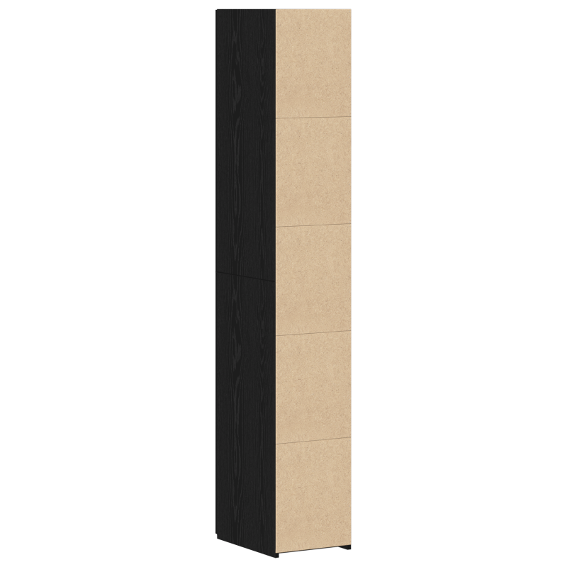 Highboard Schwarz Eiche 30x42.5x185 cm Spanplatte