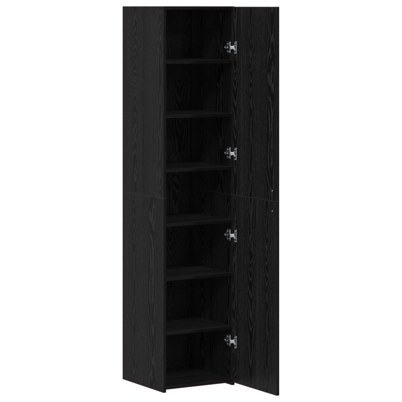 Highboard Schwarze Eiche 40x42.5x185 cm Spanplatte