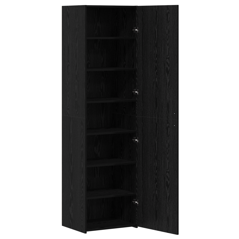 Highboard Schwarze Eiche 50x42.5x185 cm
