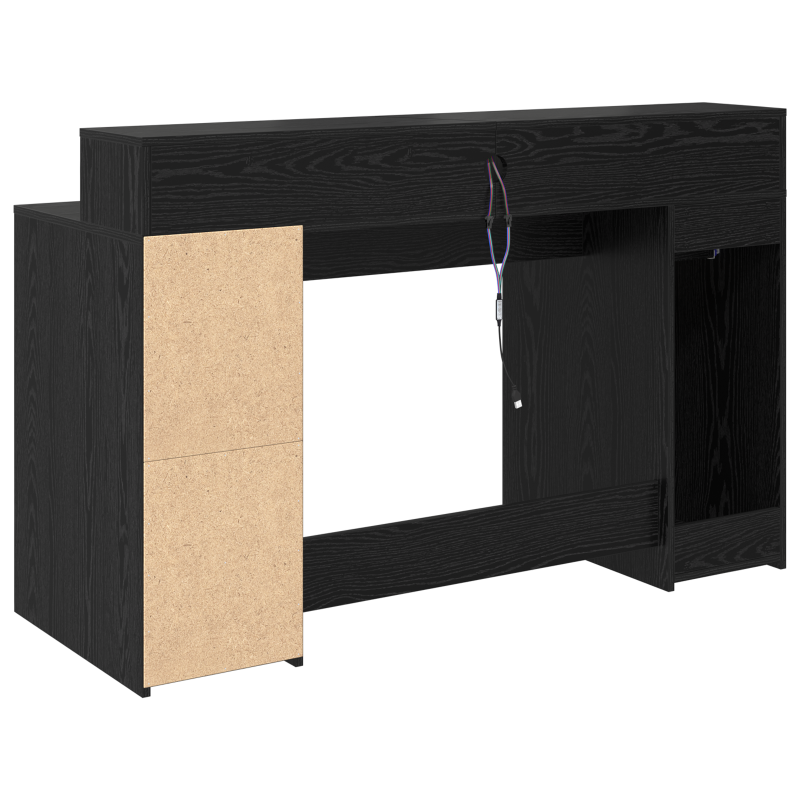 Schreibtisch Schwarze Eiche 140x55x91 cm Holzwerkstoff
