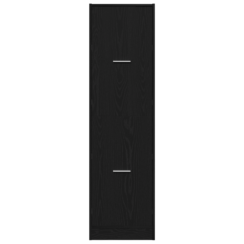 Apotheker-Schrank Schwarzes Eichenholz 40x41x144,5 cm Holzwerkstoff