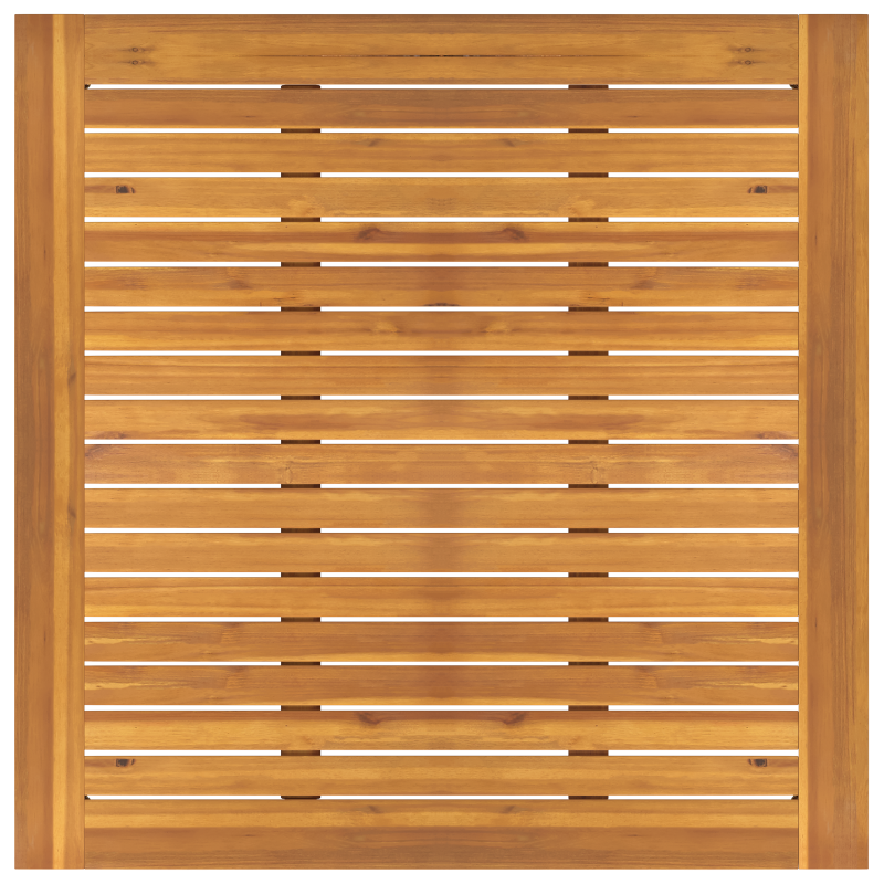 5-teiliges Garten Esstischset aus massivem Akazienholz