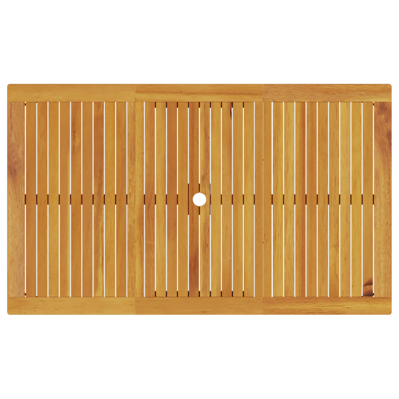 7-teiliges Garten-Esszimmer-Set aus massivem Akazienholz