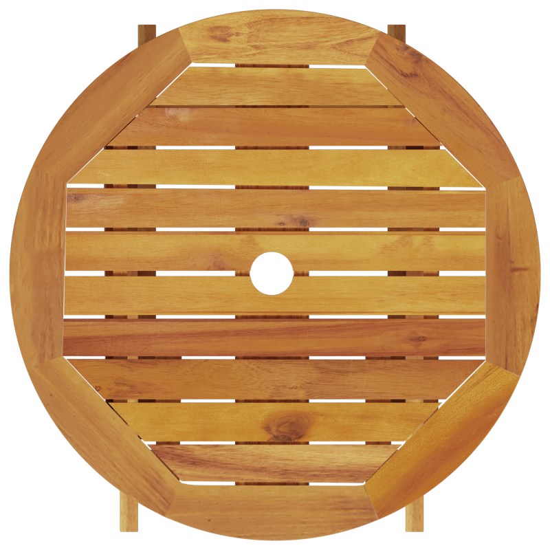 3-teiliges klappbares Bistro-Set aus massivem Akazienholz