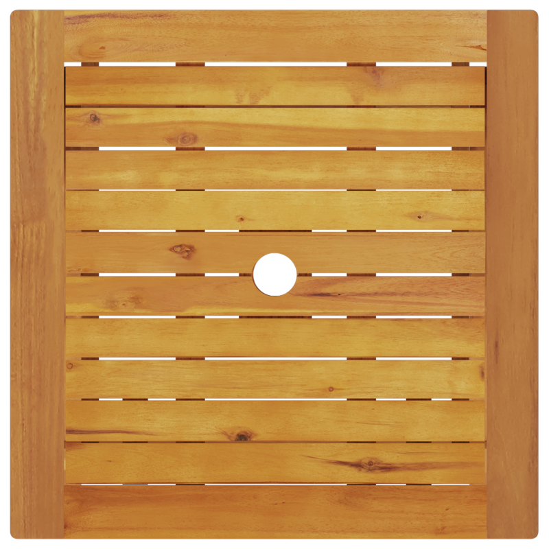 3-teiliges Falt-Bistroset aus massivem Akazienholz