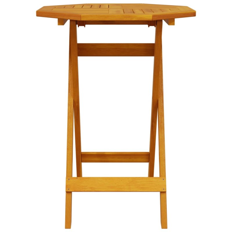 3-teiliges faltbares Bistroset aus Massivholz Akazie