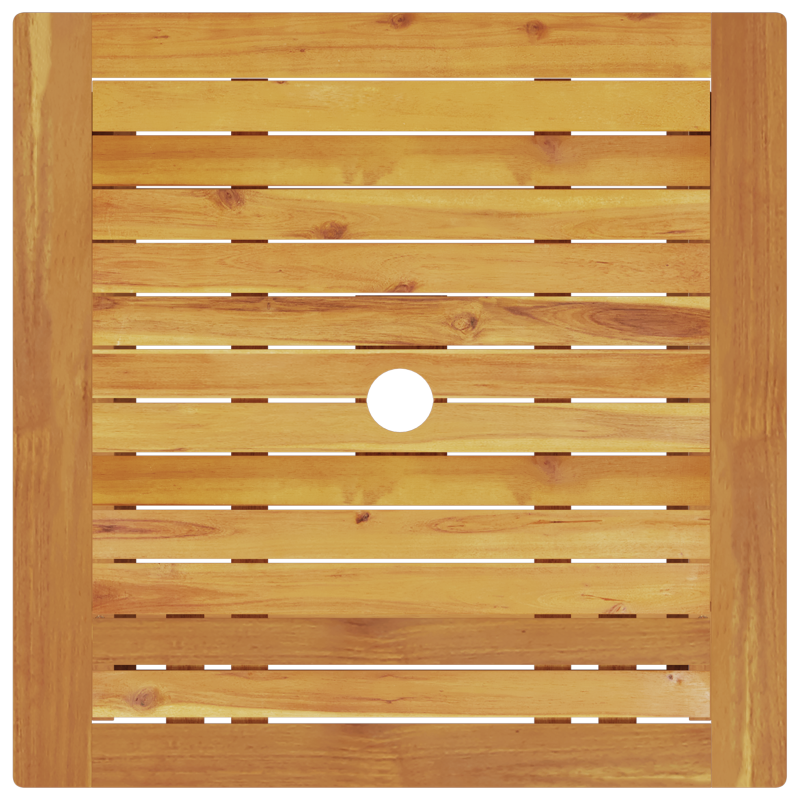 3-teiliges Faltbistro-Set aus massivem Akazienholz