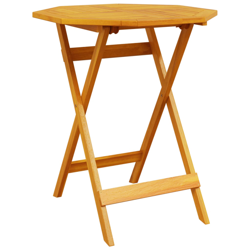 3-teiliges Faltbistroset aus massivem Akazienholz