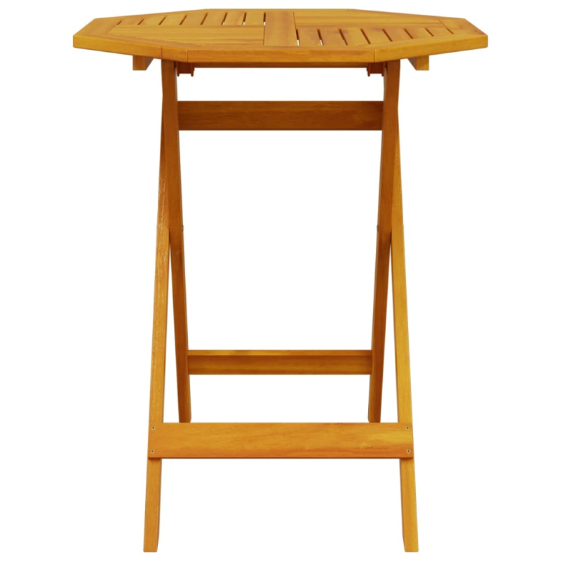 3-teiliges Faltbistroset aus massivem Akazienholz