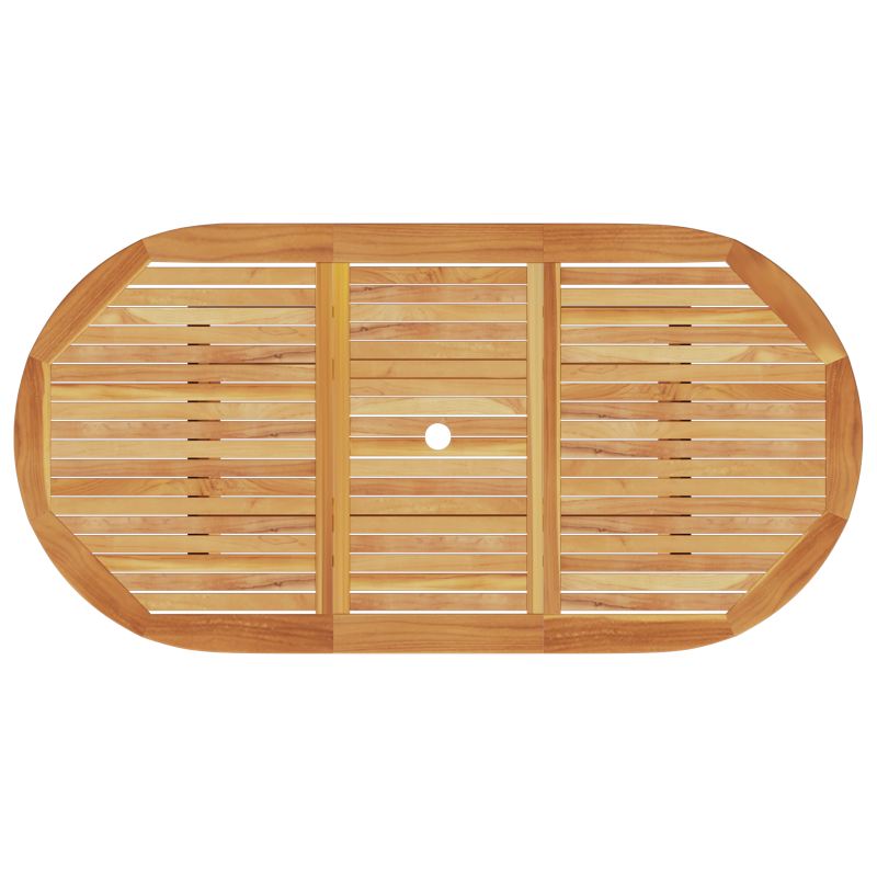 7-teiliges Garten-Esstisch-Set aus massivem Akazienholz