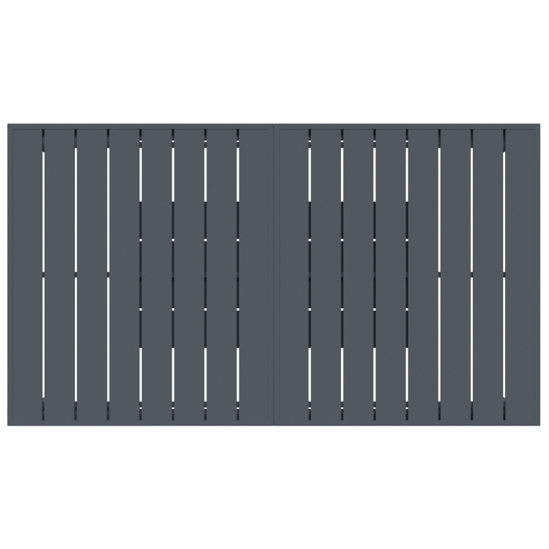 9-teiliges Garten-Essset mit Polstern Schwarz Poly Rattan, Erweiterbarer Gartentisch Anthrazit (140-210)x90x73 cm Stahl