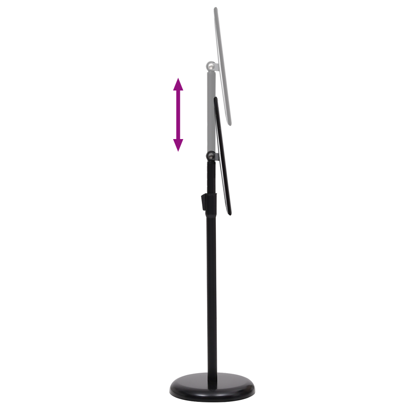 A4 Podest-Plakatständer 2 Stück Schwarz Aluminiumlegierung