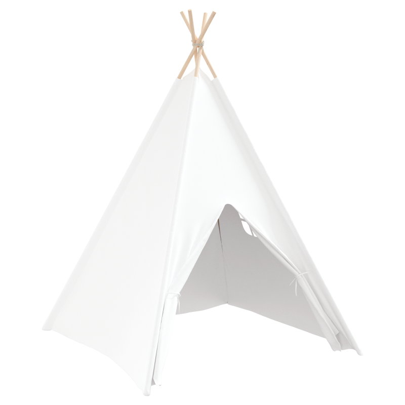 Kinder-Teepee-Zelt mit Tasche Pfirsich & Spielbälle Haut Weiß