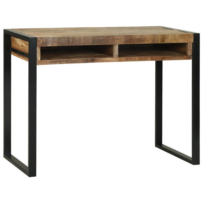 Schminktisch mit Spiegel 100x50x75 cm Massivholz Mango