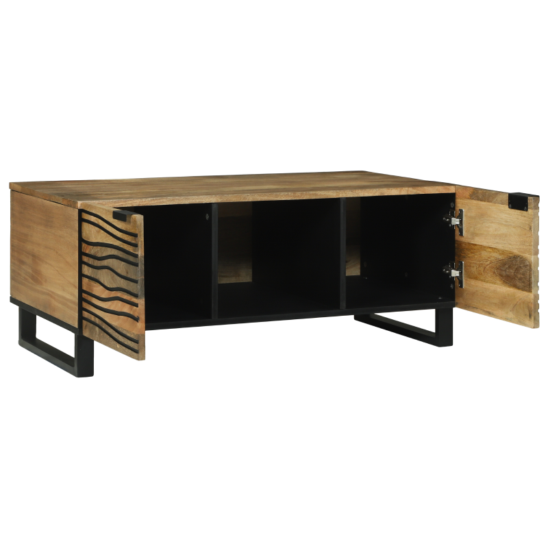 Couchtisch 100x54x40 cm aus massivem Mango Holz