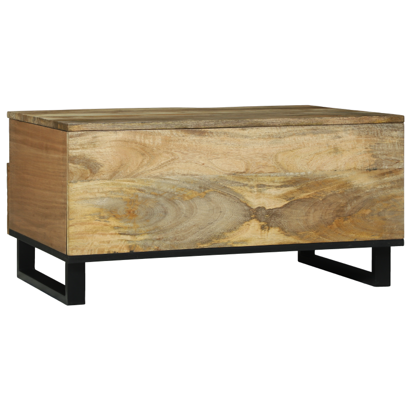 Couchtisch 80x54x40 cm aus massivem Mangoholz