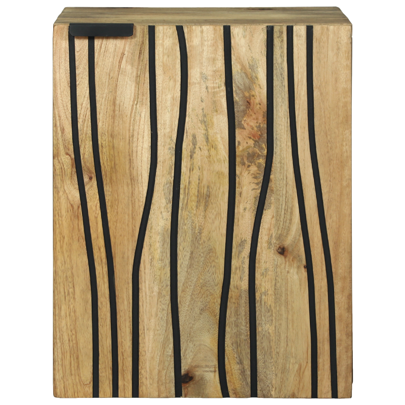 Badezimmerschrank 38x33.5x48 cm Massivholz Mango & Holzwerkstoffe