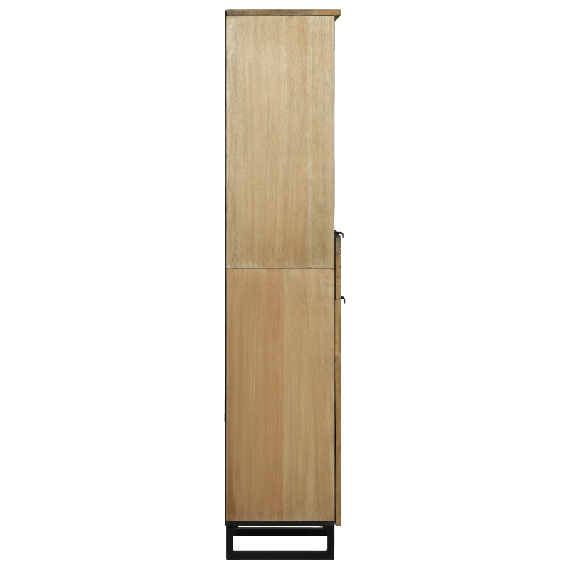 Badezimmerschrank 38x33.5x160 cm Massivholz Mango