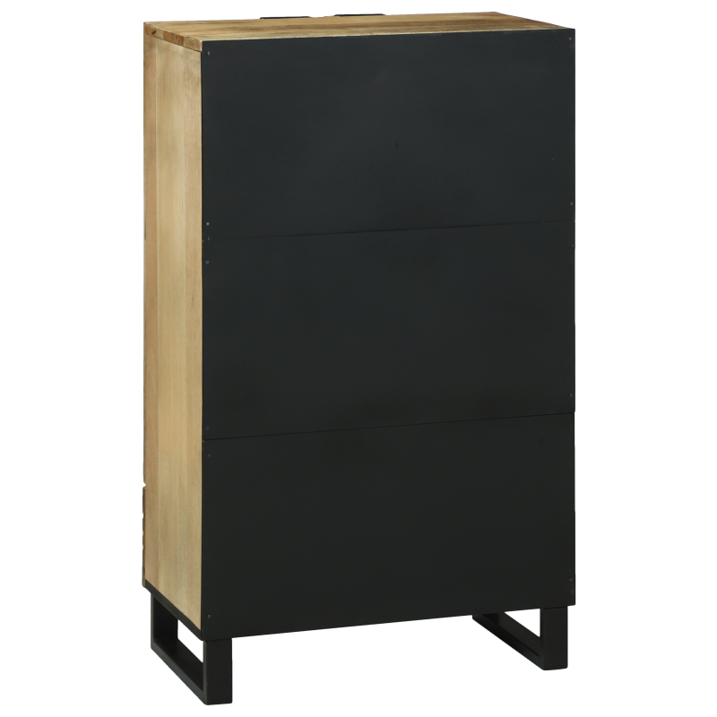 Highboard 60x33.5x100 cm Massivholz Mango