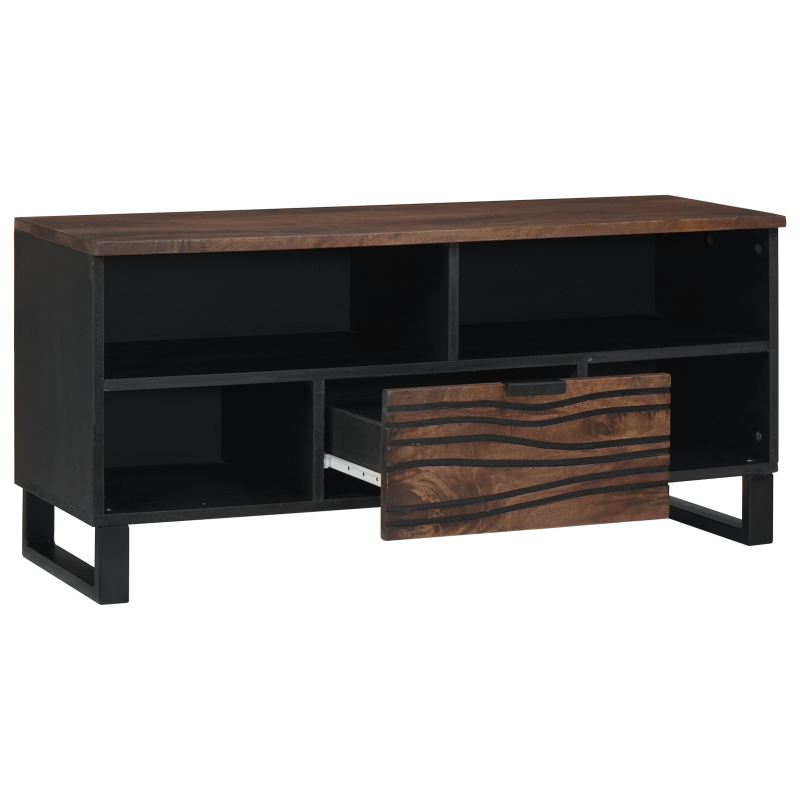 TV Cabinet 100x33,5x46 cm Massivholz Mango