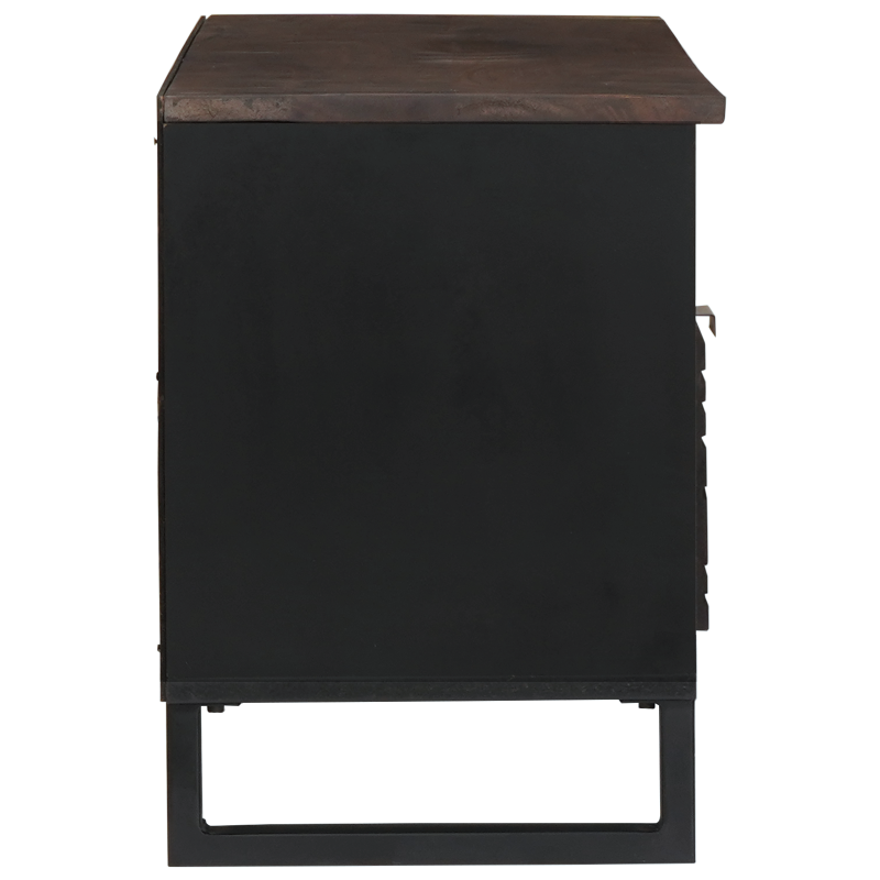 TV Cabinet 100x33,5x46 cm Massivholz Mango