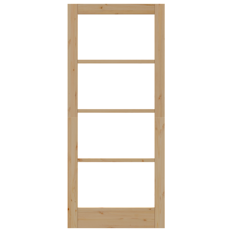 Innentür mit Glas ORKDAL 86x198,5x4 cm aus Kiefernholz
