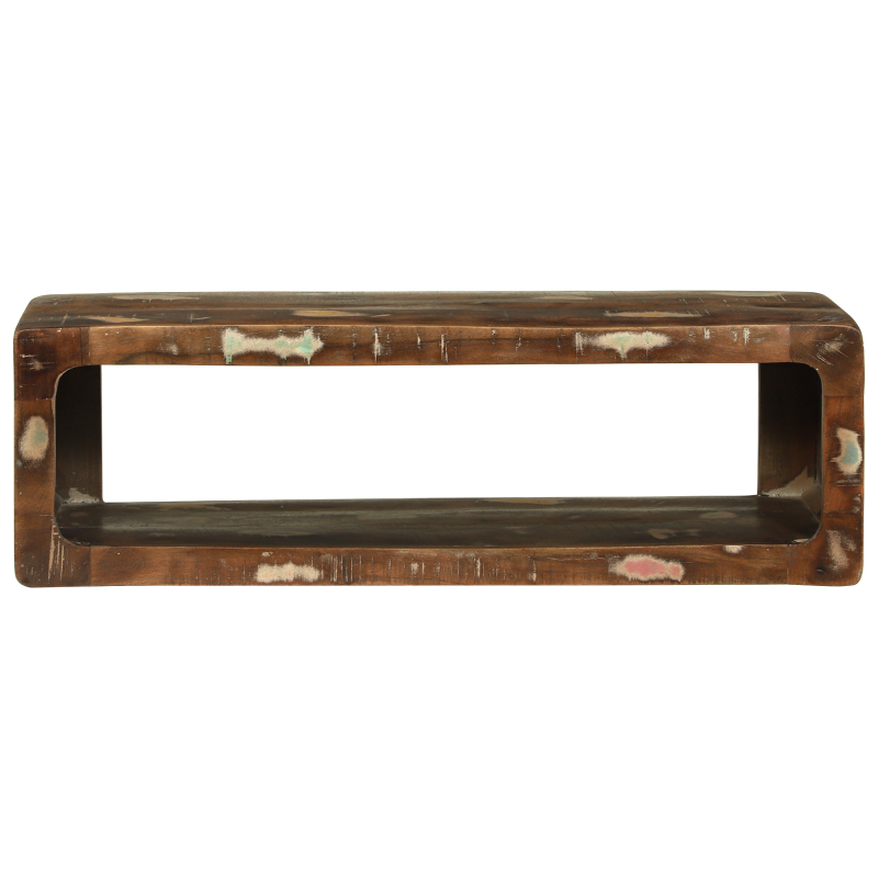 TV-Schrank Multicolor 80x30x25 cm Massivholz Recycled