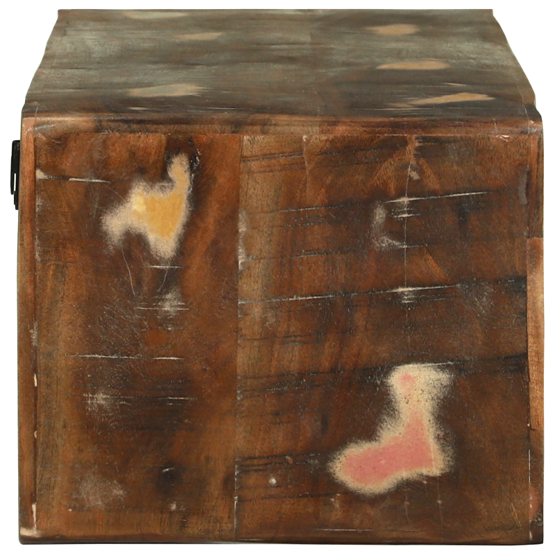 TV-Schrank Multicolor 80x30x25 cm Massivholz Recycled