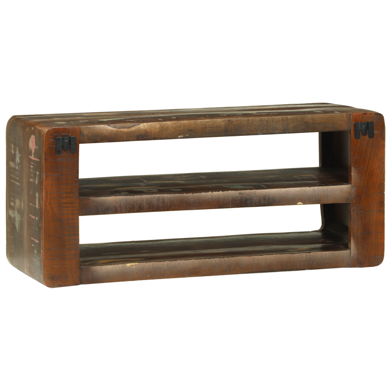 TV-Schrank 80x32x36 cm Massivholz Altholz