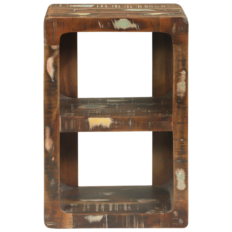 Medienaufbewahrungsschrank Buntes wiederverwertetes Holz