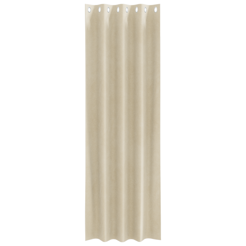 Verdunkelungsvorhänge mit Ösen 2 Stück Creme Velvet