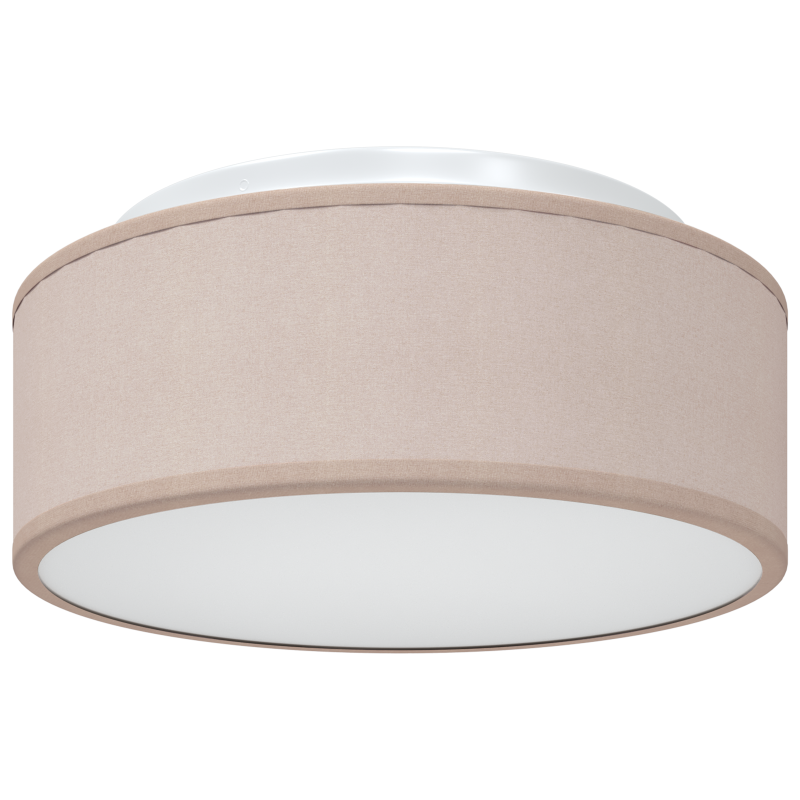 Deckenleuchten Flush Mount Taupe 30 cm Stoff E27