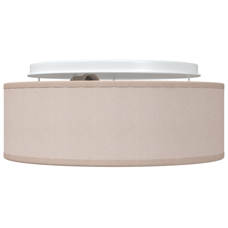 Deckenleuchten Flush Mount Taupe 30 cm Stoff E27