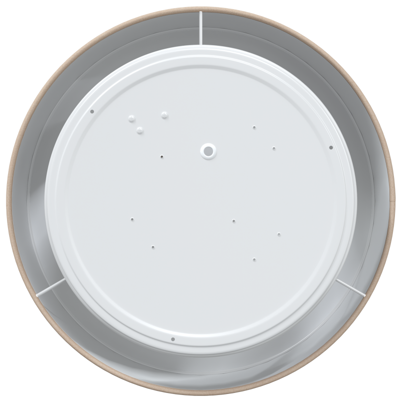 Deckenleuchten Flush Mount Taupe 30 cm Stoff E27