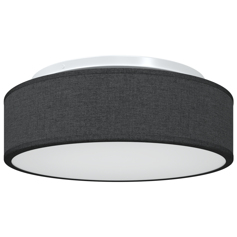 Deckenlichter Flush Mount Schwarz Ø 38 cm Stoff E27