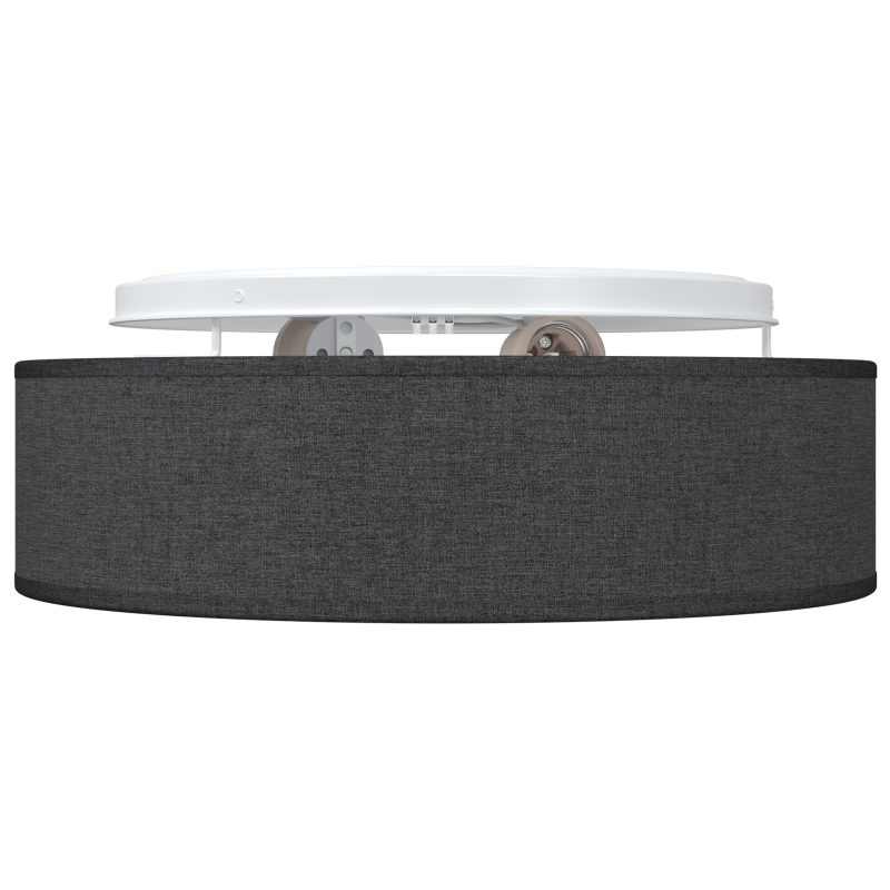 Deckenlichter Flush Mount Schwarz Ø 38 cm Stoff E27
