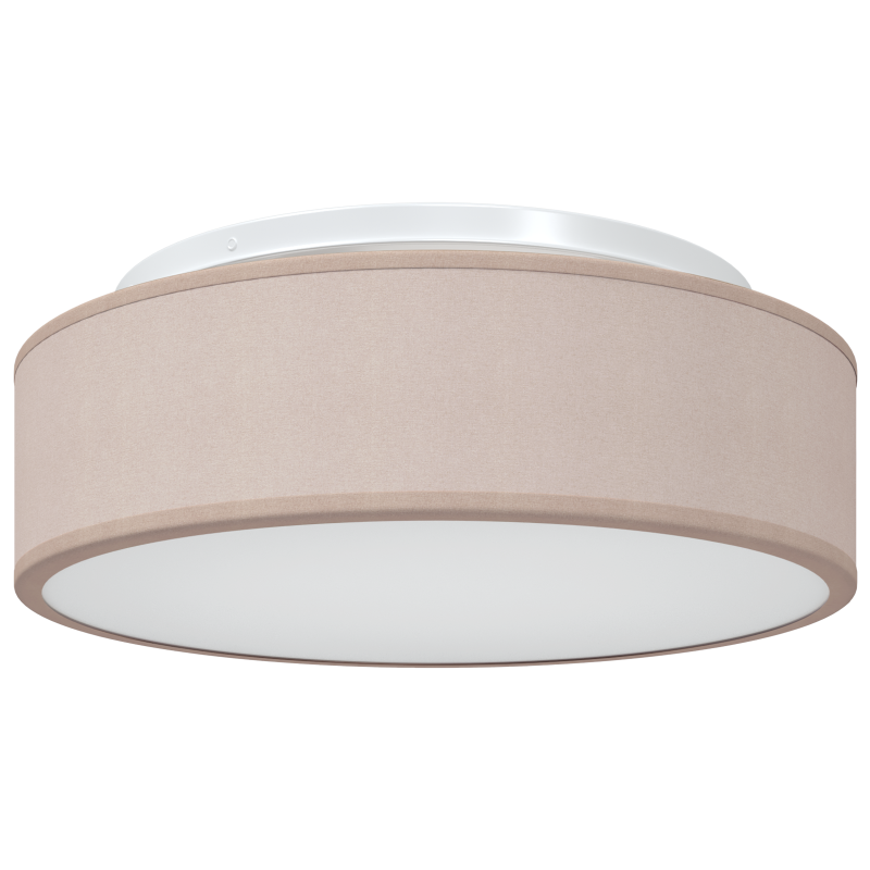 Deckenleuchten Flush Mount Taupe Ø 38 cm Stoff E27