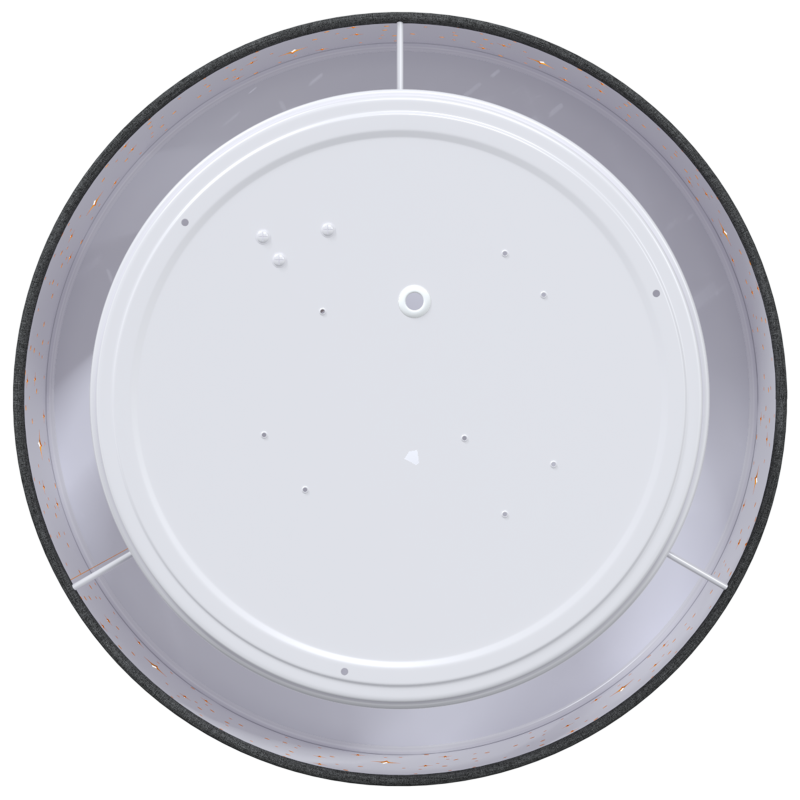 Deckenleuchten mit sternenähnlichem Lampenschirm Schwarz Ø 30 cm Stoff E27