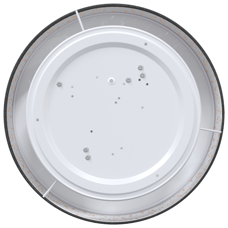 Deckenleuchten mit Sternenschirm Schwarz Ø 38 cm Stoff E27