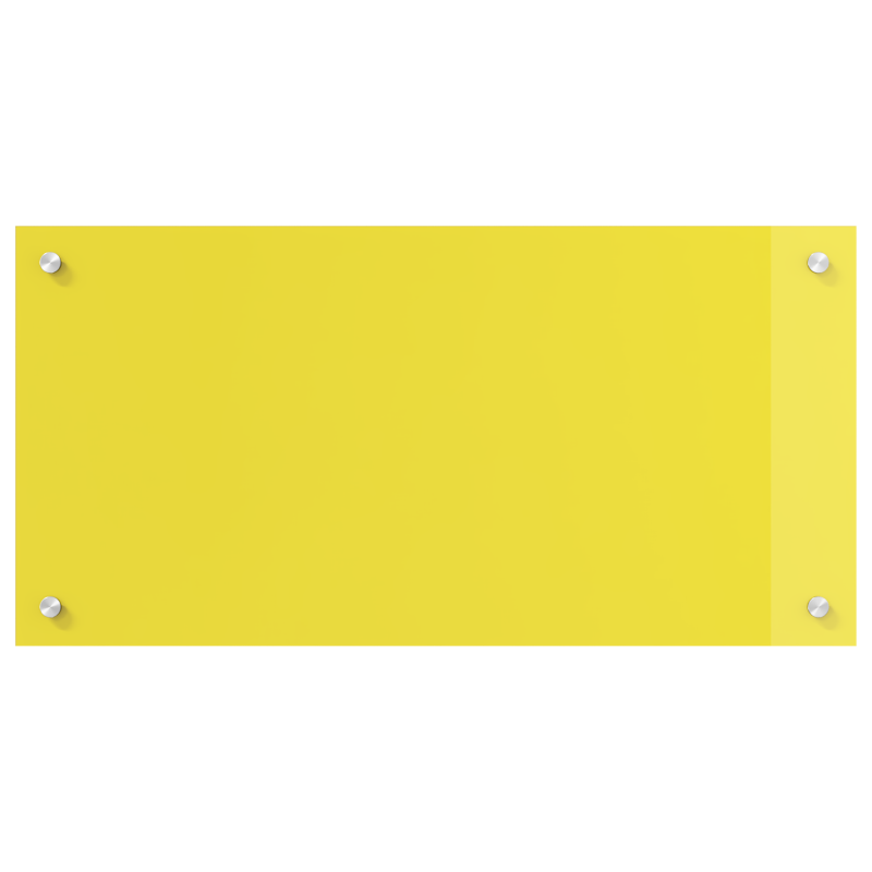 Küchenrückwand Gelb 80x40x0,6 cm aus Sicherheitsglas