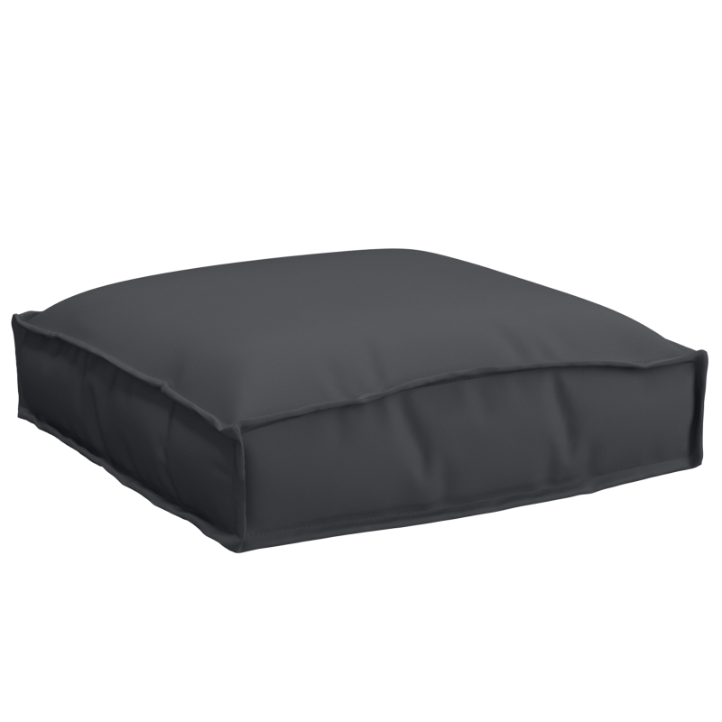 Pallet-Kissen für Sitz 4 Stück Schwarz 40x40x8 cm Oxford-Stoff