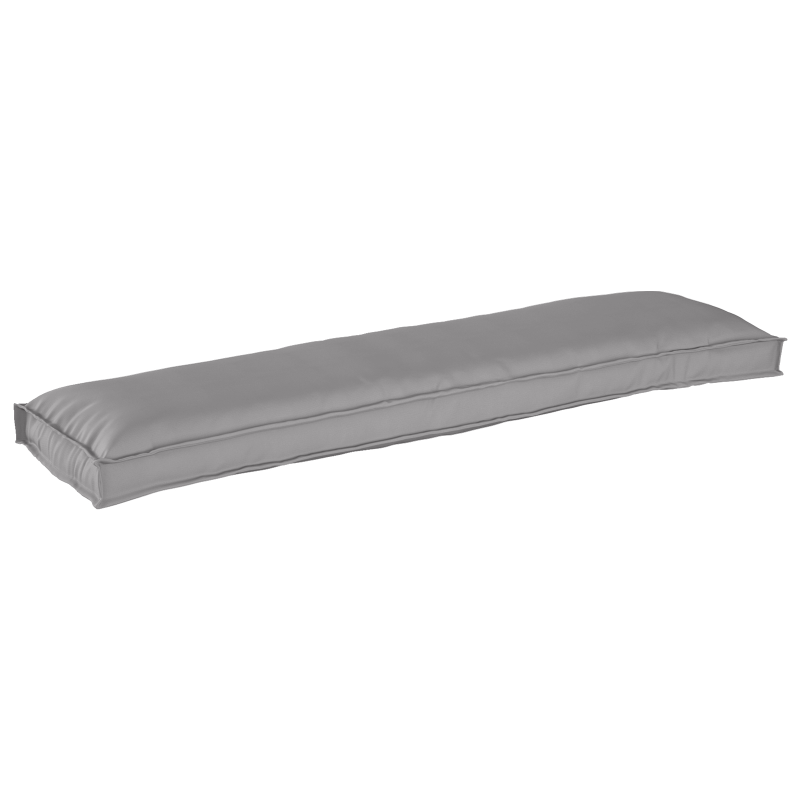 Palettenkissen für Bank 2 Stück Grau 150x40x8 cm Oxford Stoff