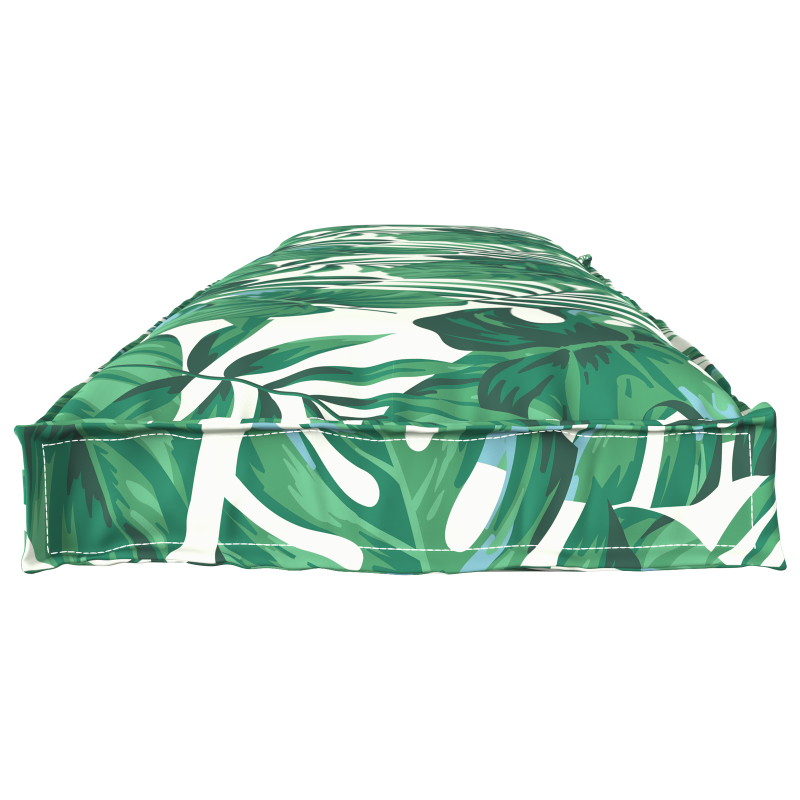 Pallet-Kissen für Bänke 2 Stück Blattmuster 150x40x8 cm Oxford-Gewebe