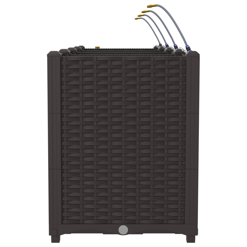 Gartenpflanzgefäße mit Bewässerungssystem 4 Stück Braun