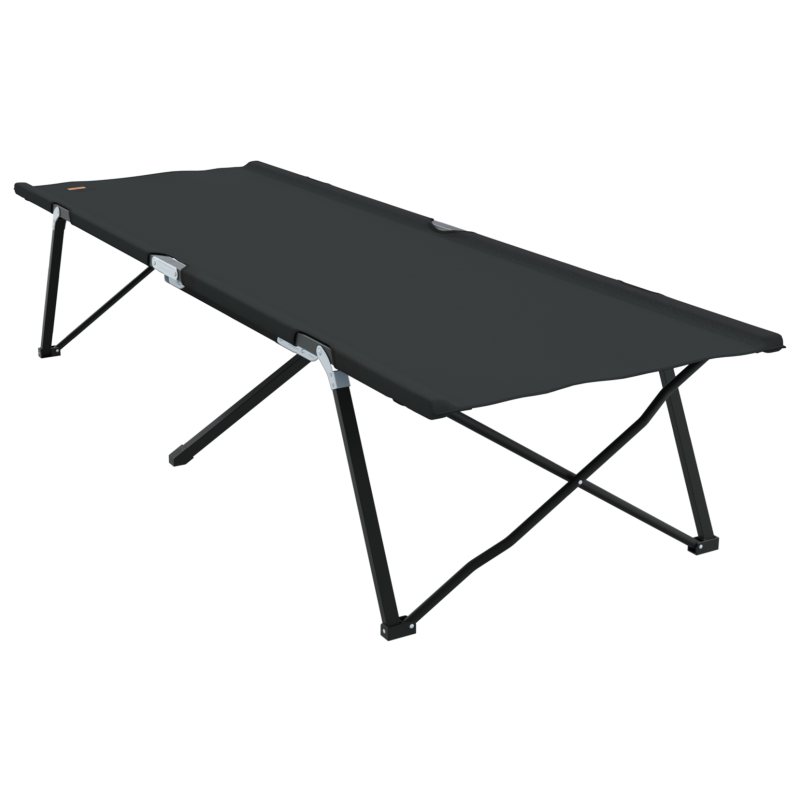 Klappbare Sonnenliege mit Tragetasche Schwarz 600D Oxford-Stoff