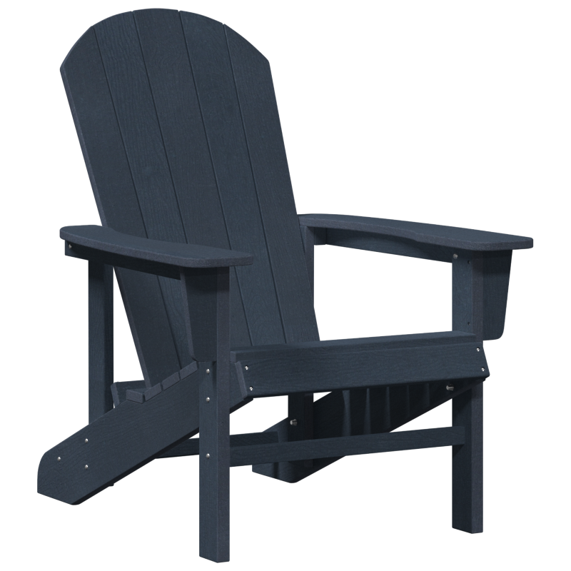 Adirondack-Stuhl Marineblau 74x82x91 cm HDPE