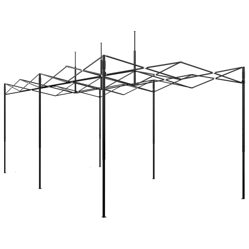 Gehege-Gewächshaus mit Pop-up-Rahmen Grün 580x290x315 cm Stahl