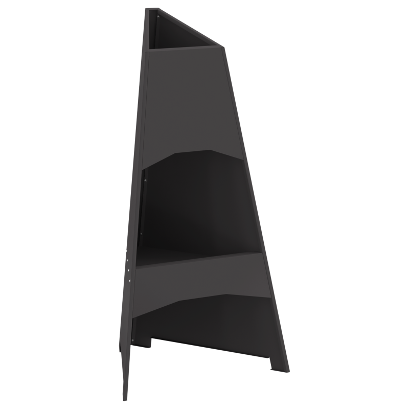 Feuerstelle Pyramid Schwarz 50x45x95 cm Stahl