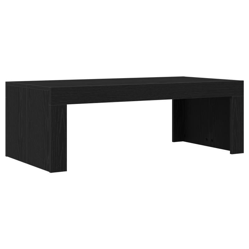 Couchtisch Schwarz Eiche 102x50x35 cm Holzwerkstoff