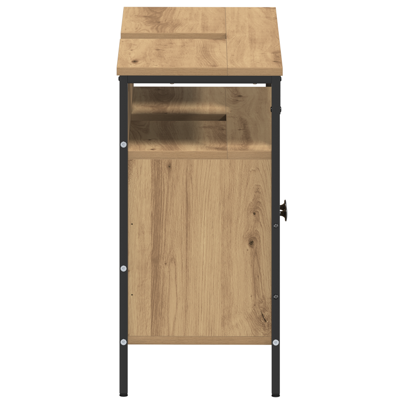 Badezimmerwaschbeckenunterschrank Artisan Eiche 80x30x60 cm Holzwerkstoff